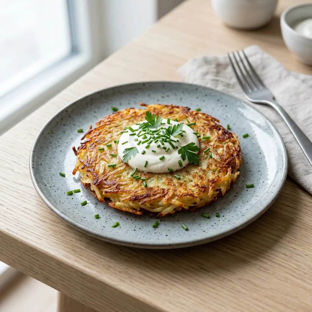 Fotografie hotového jídla: Bramborové rösti