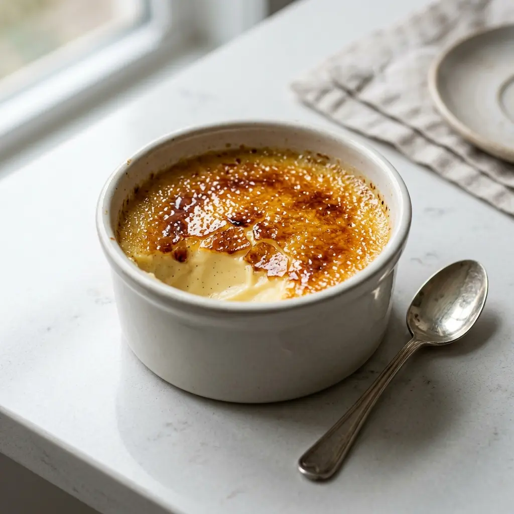 Fotografie hotového jídla: Crème brûlée