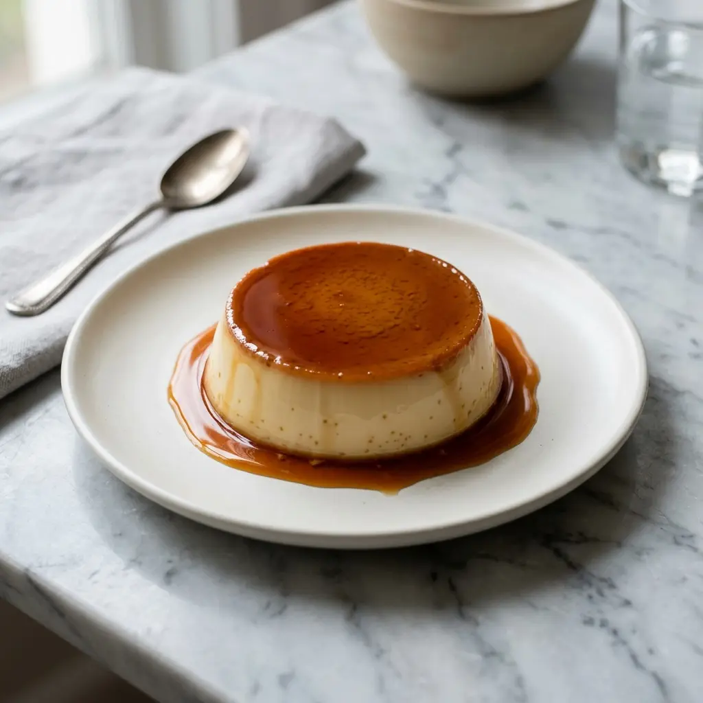 Fotografie hotového jídla: Crème caramel