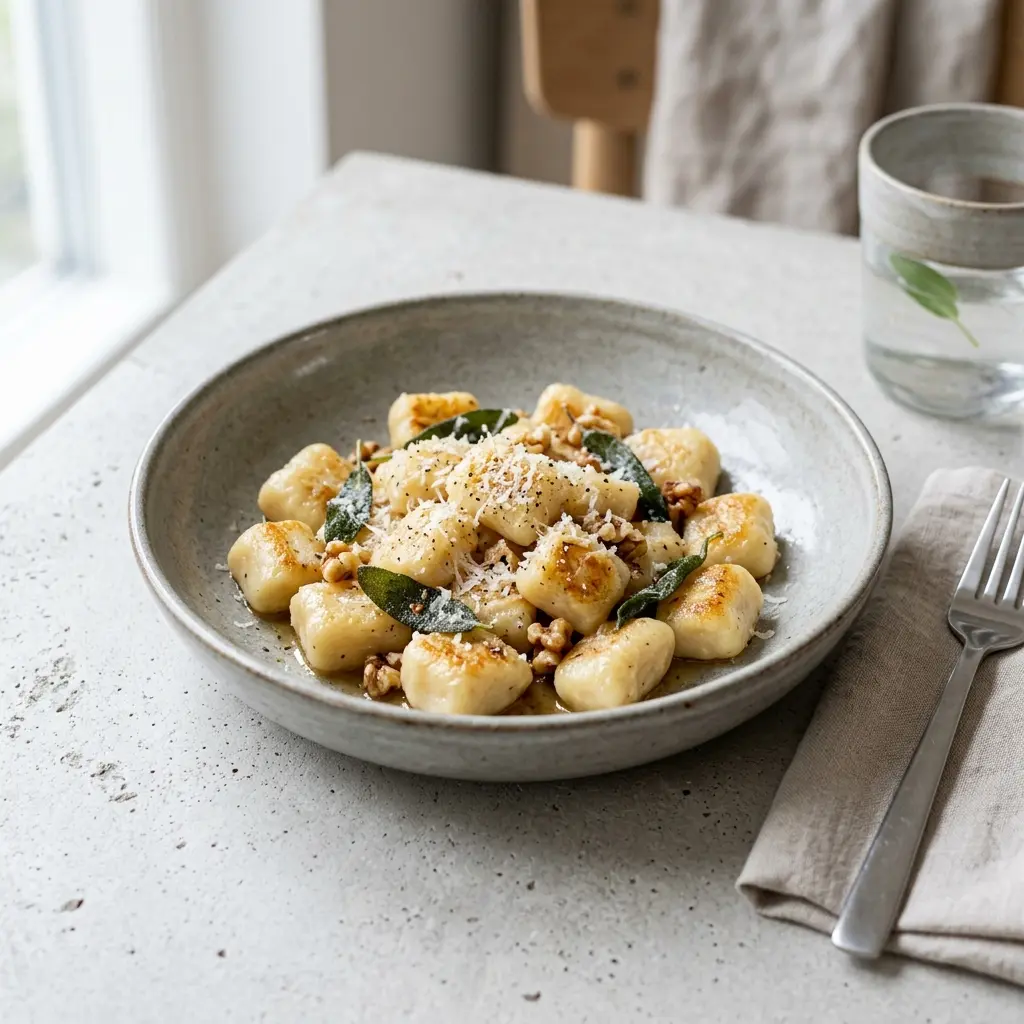Fotografie hotového jídla: Domácí gnocchi