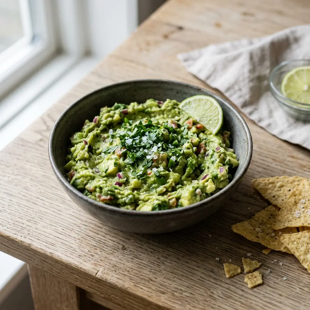 Fotografie hotového jídla: Domácí guacamole
