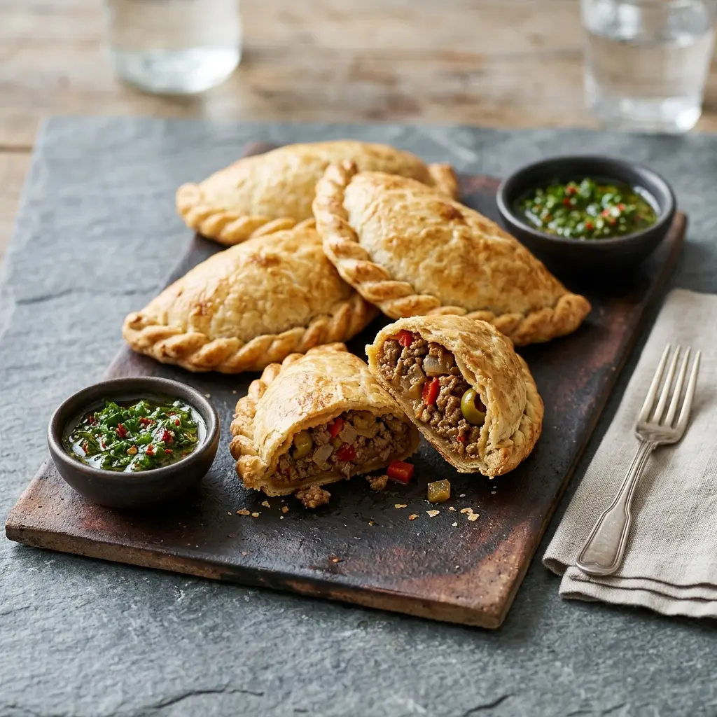 Fotografie hotového jídla: Empanadas s hovězím masem