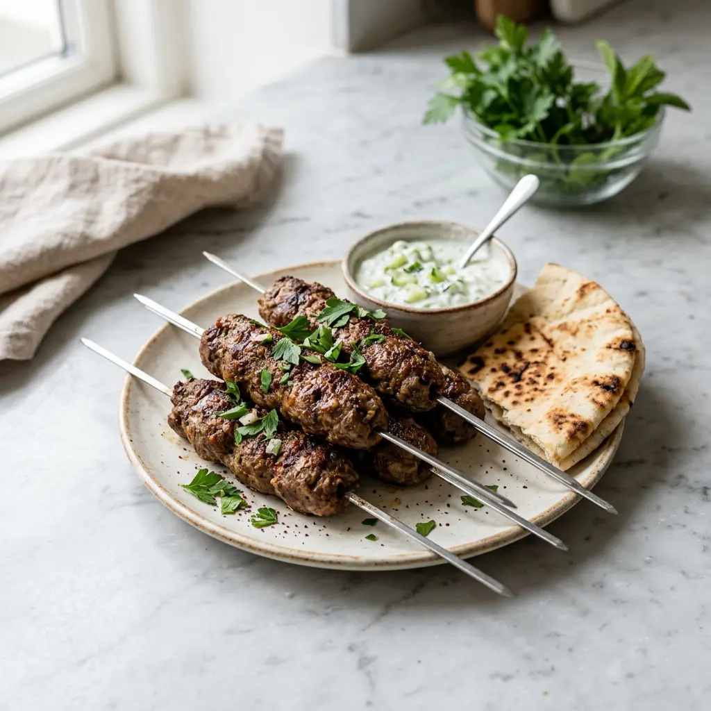 Fotografie hotového jídla: Kefta
