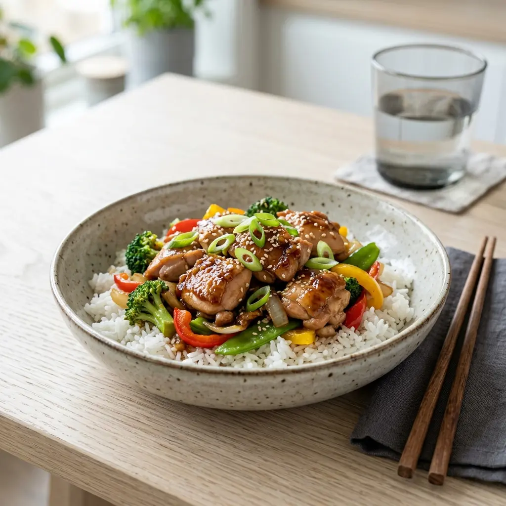 Fotografie hotového jídla: Kuře teriyaki