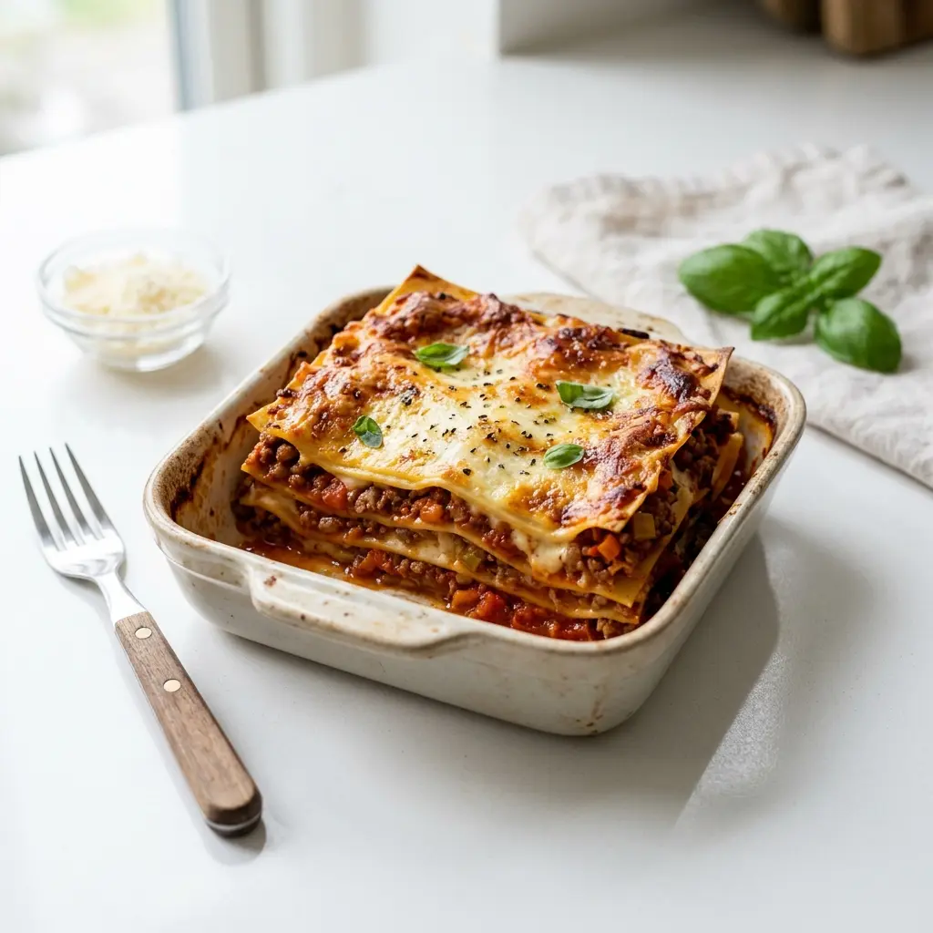 Fotografie hotového jídla: Lasagne Bolognese