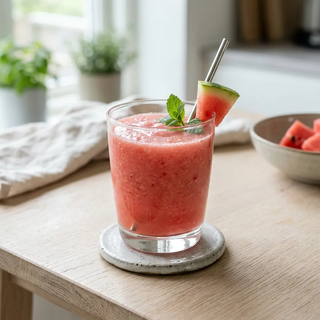 Fotografie hotového nápoje: Melounové smoothie