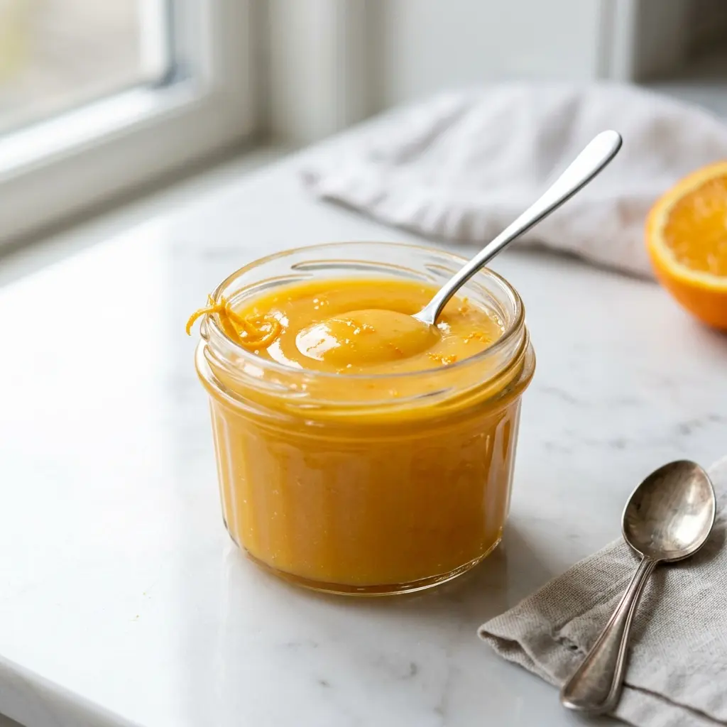 Fotografie hotového jídla: Pomerančový curd