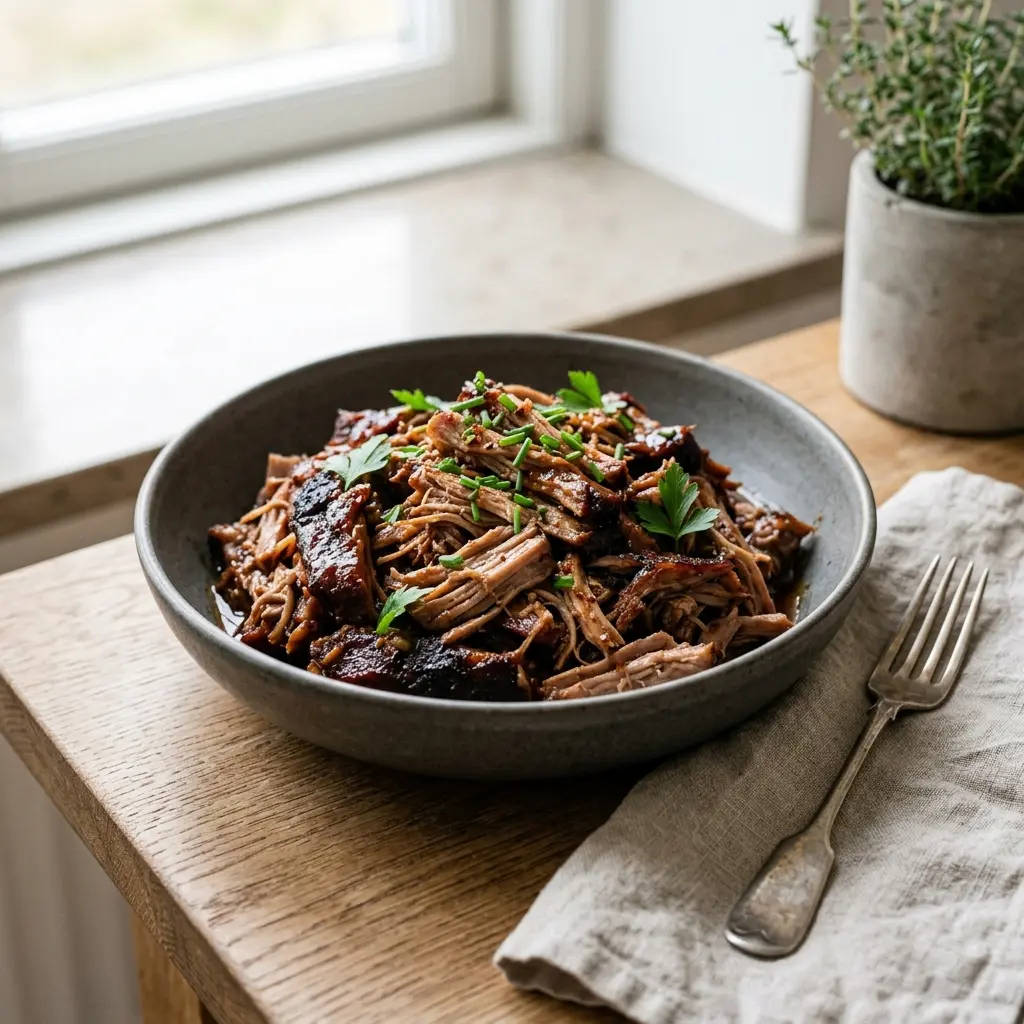 Fotografie hotového jídla: Pulled pork
