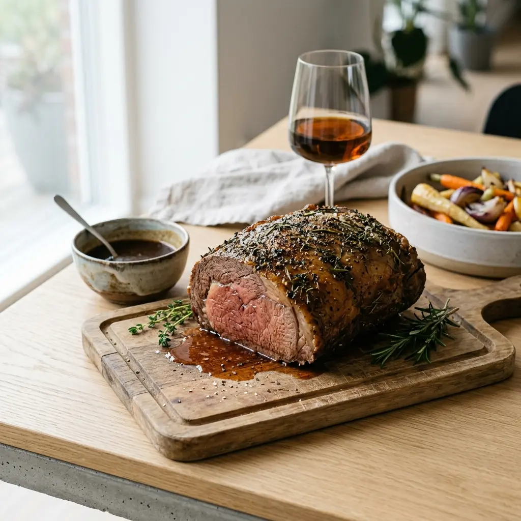 Fotografie hotového jídla: Roastbeef v troubě