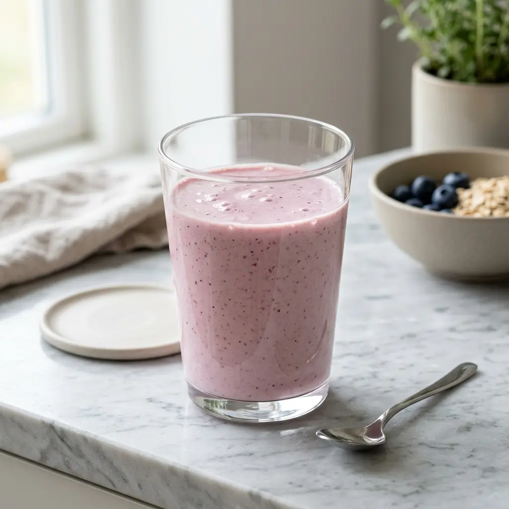Fotografie hotového nápoje: Smoothie s mlékem