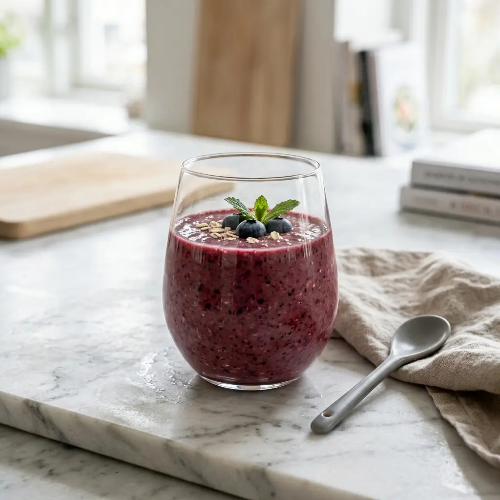 Fotografie hotového nápoje: Snídaňové smoothie
