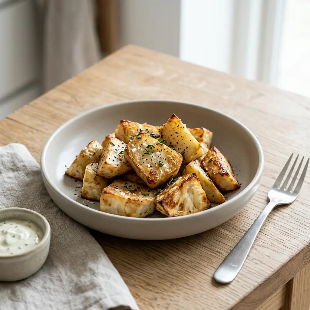 Fotografie hotového receptu Celer bulvový z horkovzdušné fritézy z horkovzdušné fritézy