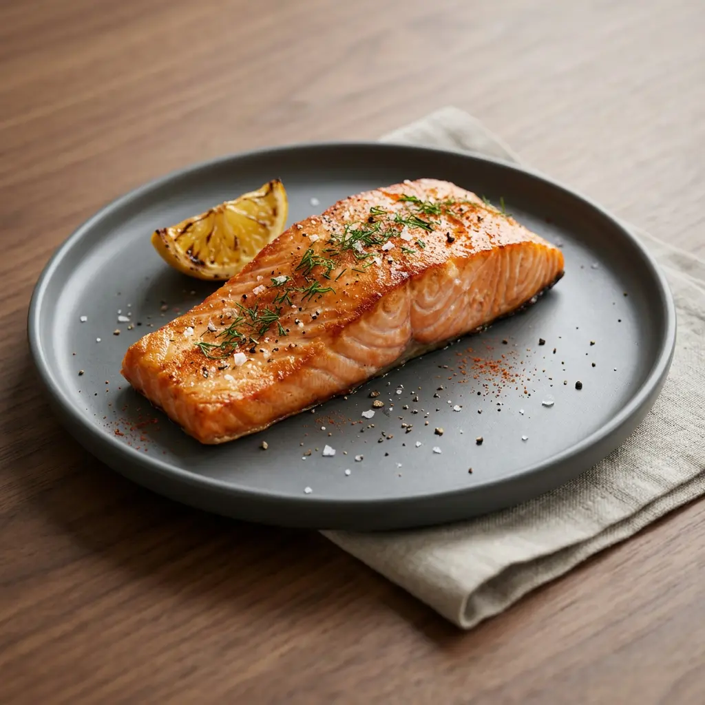 Fotografie hotového receptu Filet z lososa z horkovzdušné fritézy z horkovzdušné fritézy