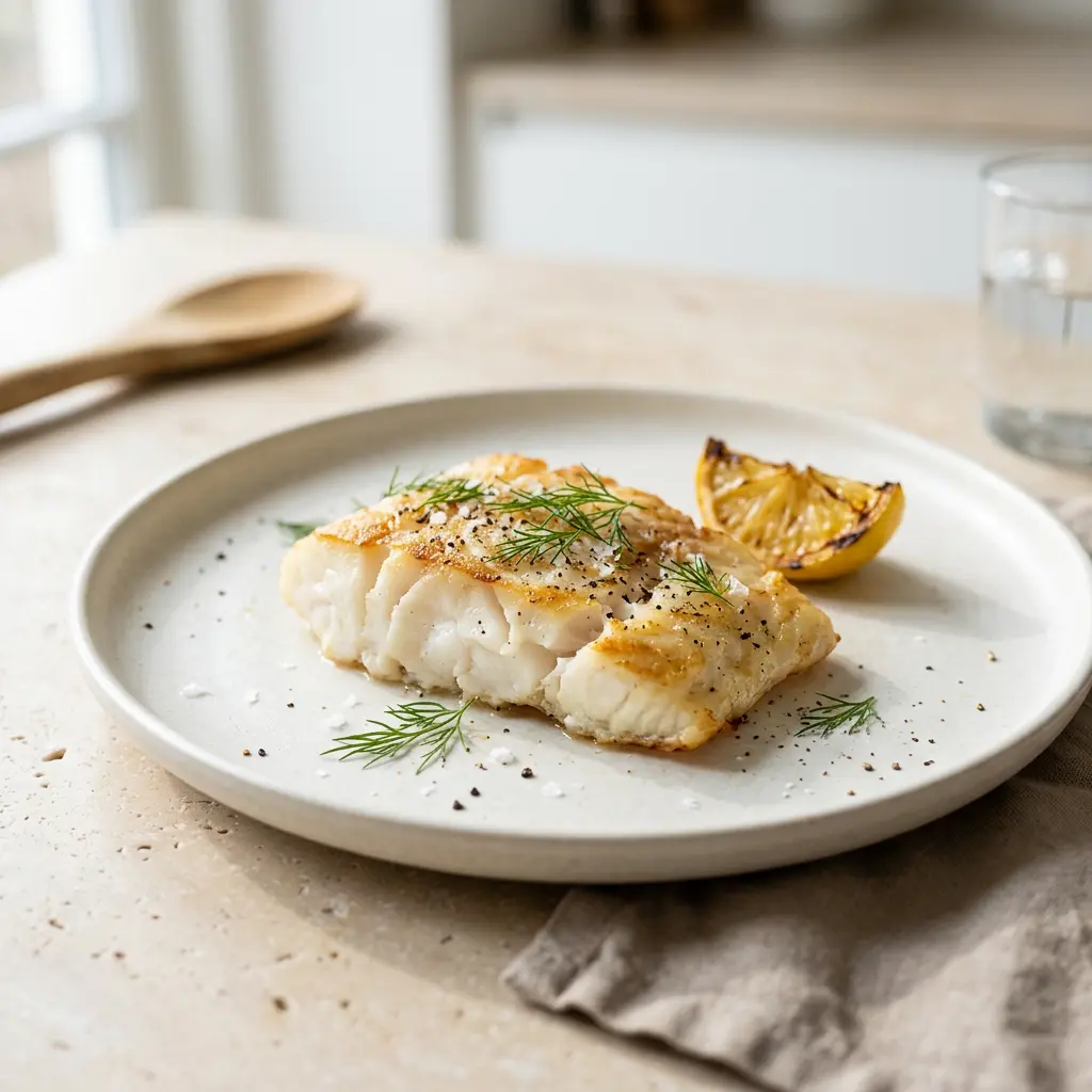 Fotografie hotového receptu Filet z tresky z horkovzdušné fritézy z horkovzdušné fritézy