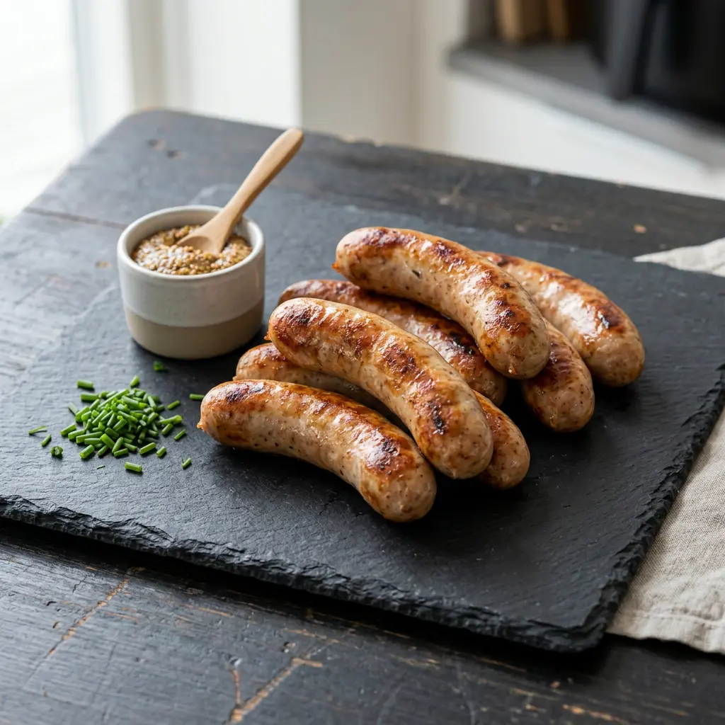 Fotografie hotového receptu Grilovací klobásy z horkovzdušné fritézy z horkovzdušné fritézy