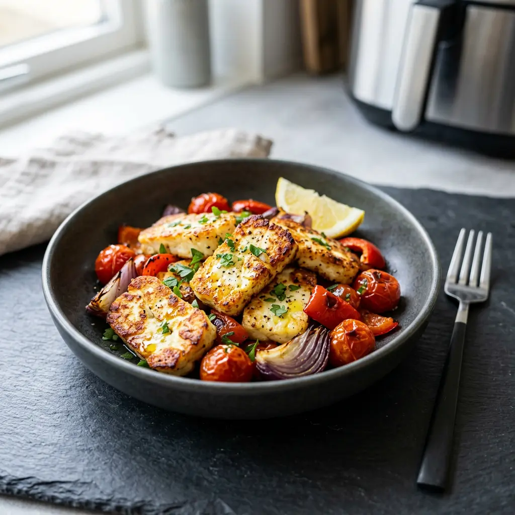 Fotografie hotového receptu Halloumi z horkovzdušné fritézy z horkovzdušné fritézy