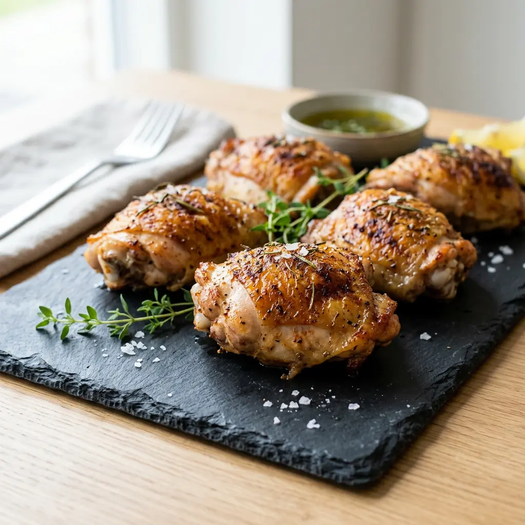 Fotografie hotového receptu Horní kuřecí stehna z horkovzdušné fritézy z horkovzdušné fritézy