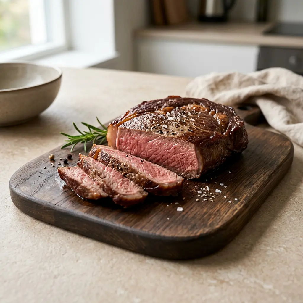 Fotografie hotového receptu Hovězí steak z horkovzdušné fritézy z horkovzdušné fritézy
