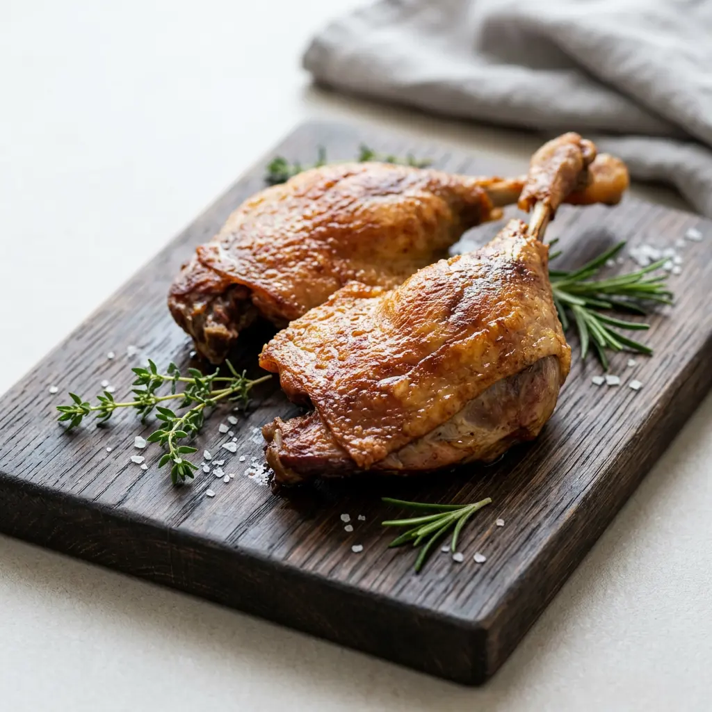 Fotografie hotového receptu Kachní stehno z horkovzdušné fritézy z horkovzdušné fritézy