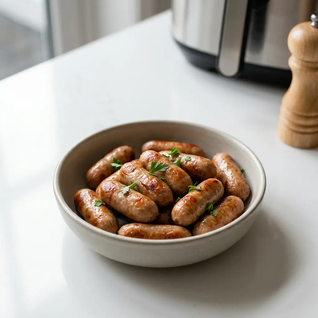 Fotografie hotového receptu Koktejlové párky z horkovzdušné fritézy z horkovzdušné fritézy