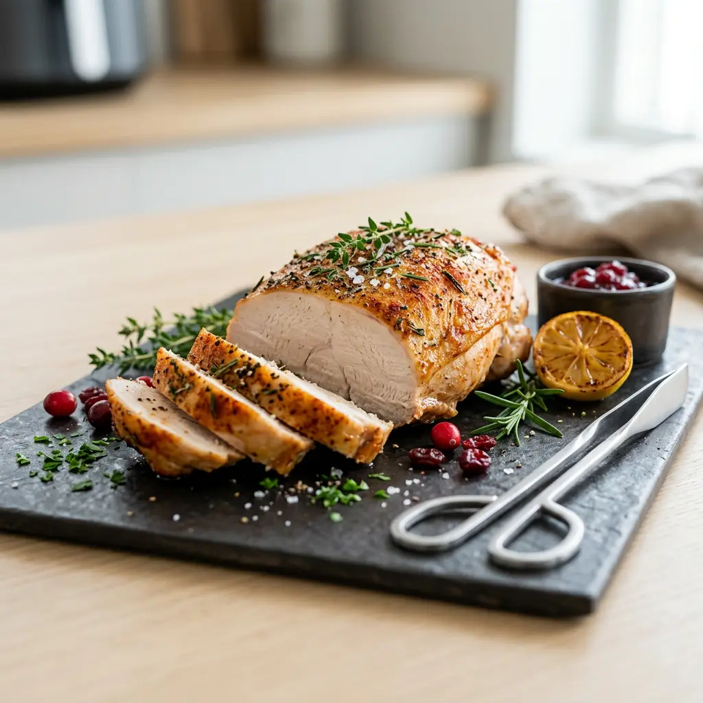 Fotografie hotového receptu Krůtí filet z horkovzdušné fritézy z horkovzdušné fritézy