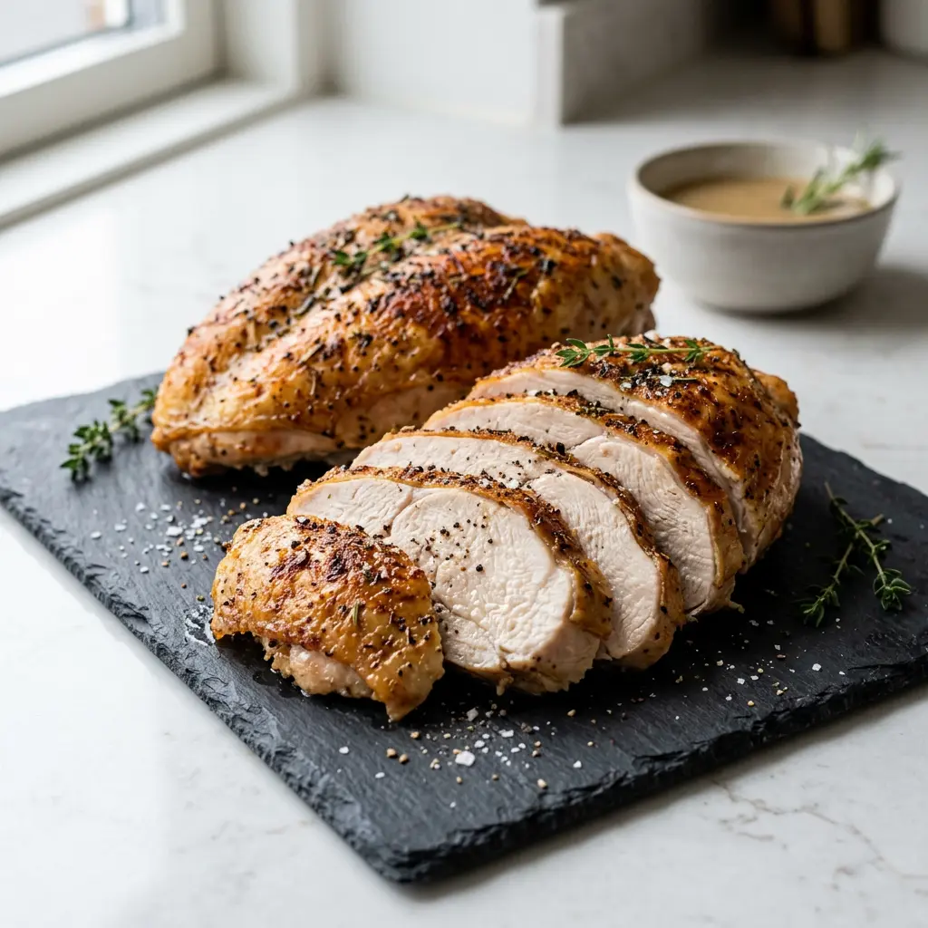Fotografie hotového receptu Krůtí prsa z horkovzdušné fritézy z horkovzdušné fritézy