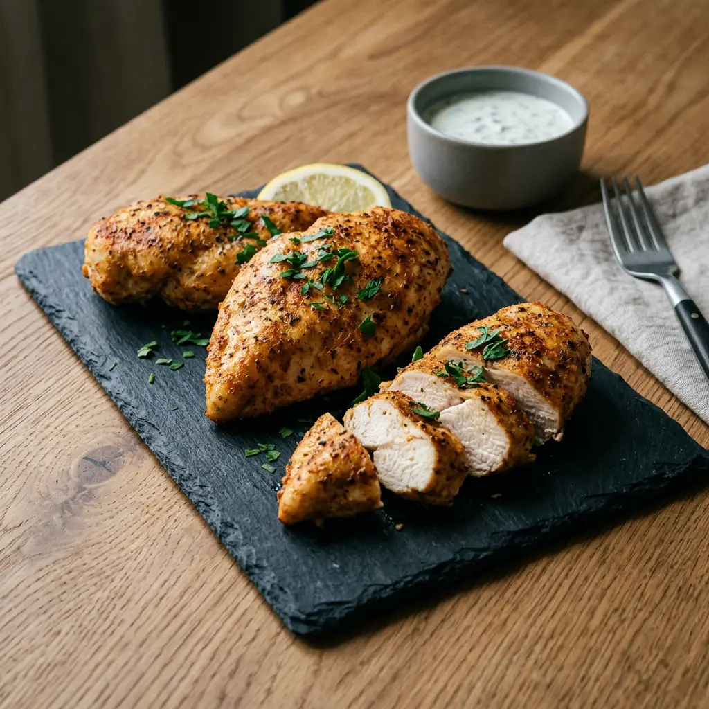 Fotografie hotového receptu Kuřecí filety z horkovzdušné fritézy z horkovzdušné fritézy