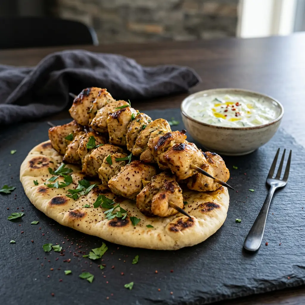 Fotografie hotového receptu Kuřecí kebab z horkovzdušné fritézy z horkovzdušné fritézy