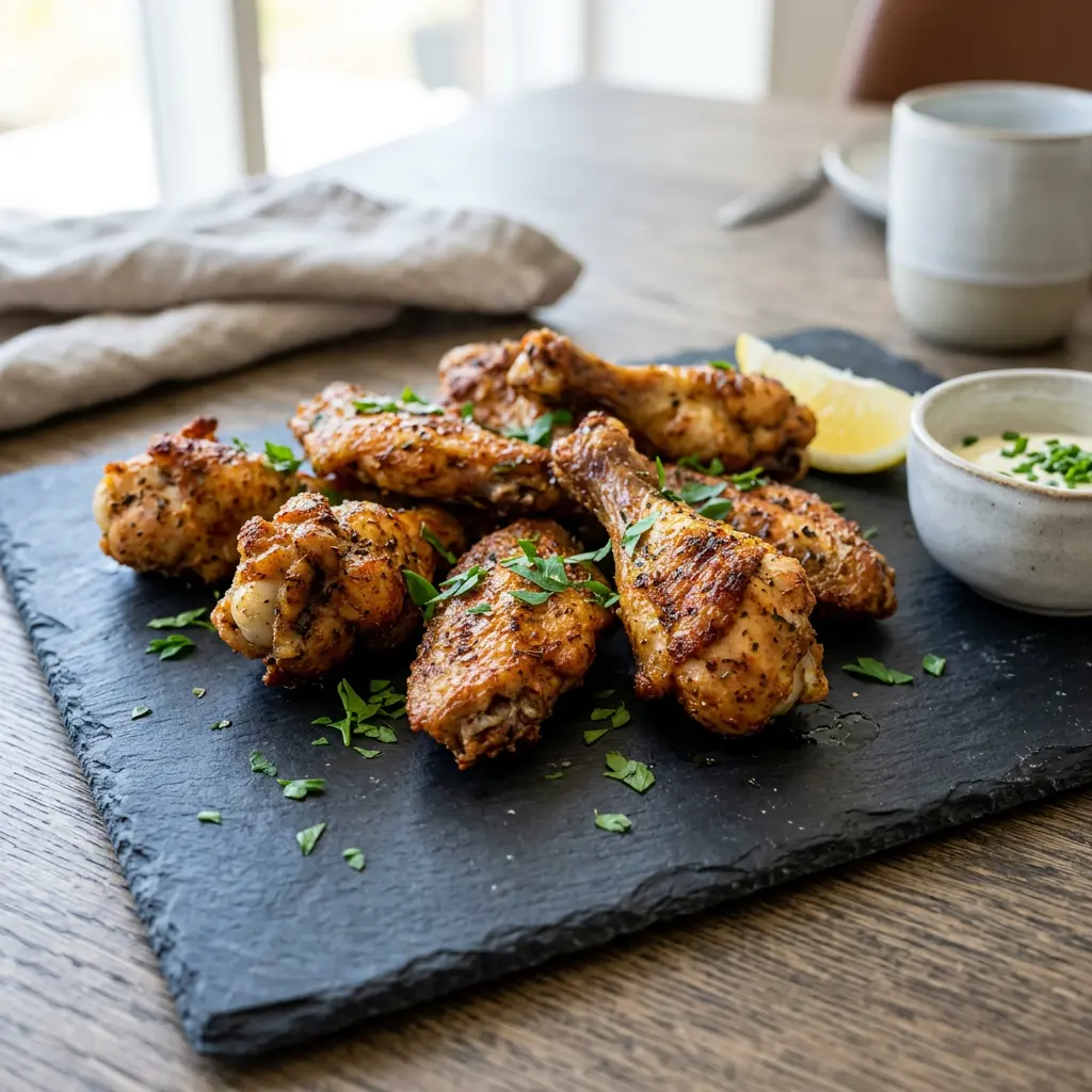 Fotografie hotového receptu Kuřecí kousky z horkovzdušné fritézy z horkovzdušné fritézy