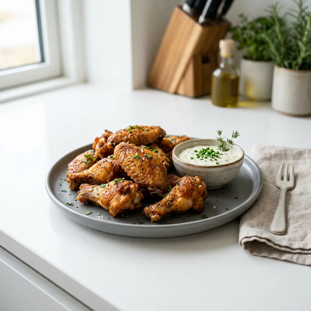 Fotografie hotového receptu Kuřecí křídla z horkovzdušné fritézy z horkovzdušné fritézy