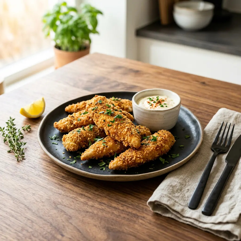 Fotografie hotového receptu Kuřecí panenky z horkovzdušné fritézy z horkovzdušné fritézy