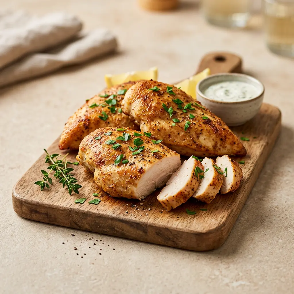 Fotografie hotového receptu Kuřecí prsa z horkovzdušné fritézy z horkovzdušné fritézy