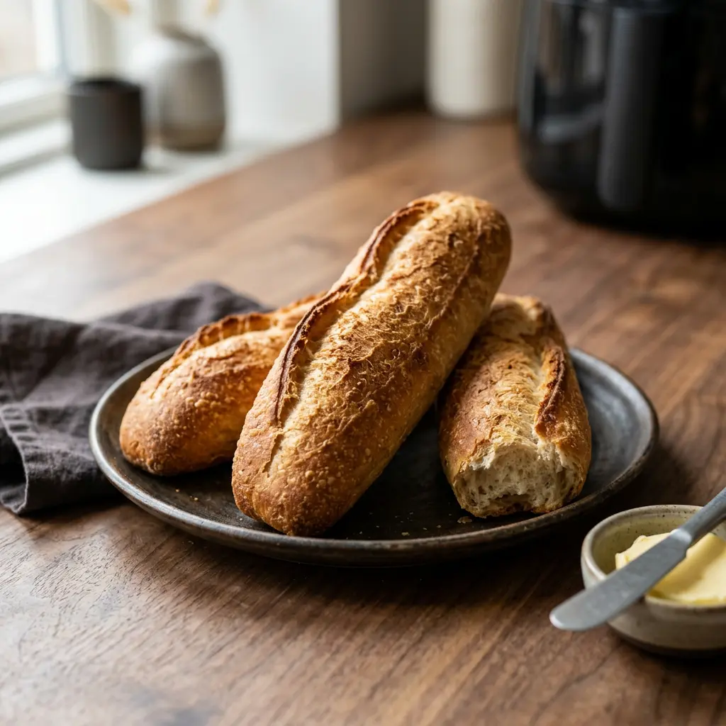 Fotografie hotového receptu Mražené bagety z horkovzdušné fritézy z horkovzdušné fritézy