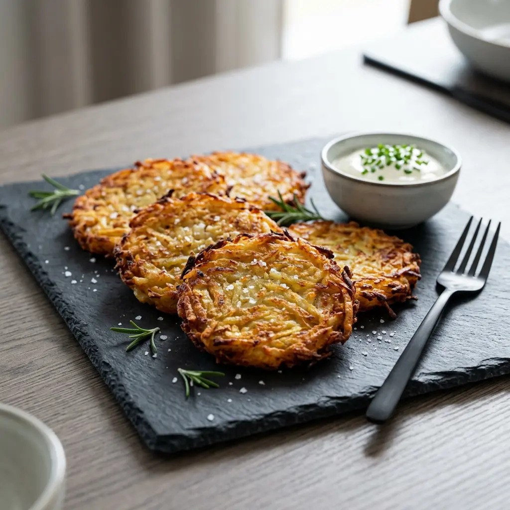 Fotografie hotového receptu Mražené rösti z horkovzdušné fritézy z horkovzdušné fritézy