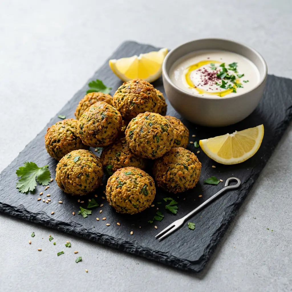 Fotografie hotového receptu Mražený falafel z horkovzdušné fritézy z horkovzdušné fritézy