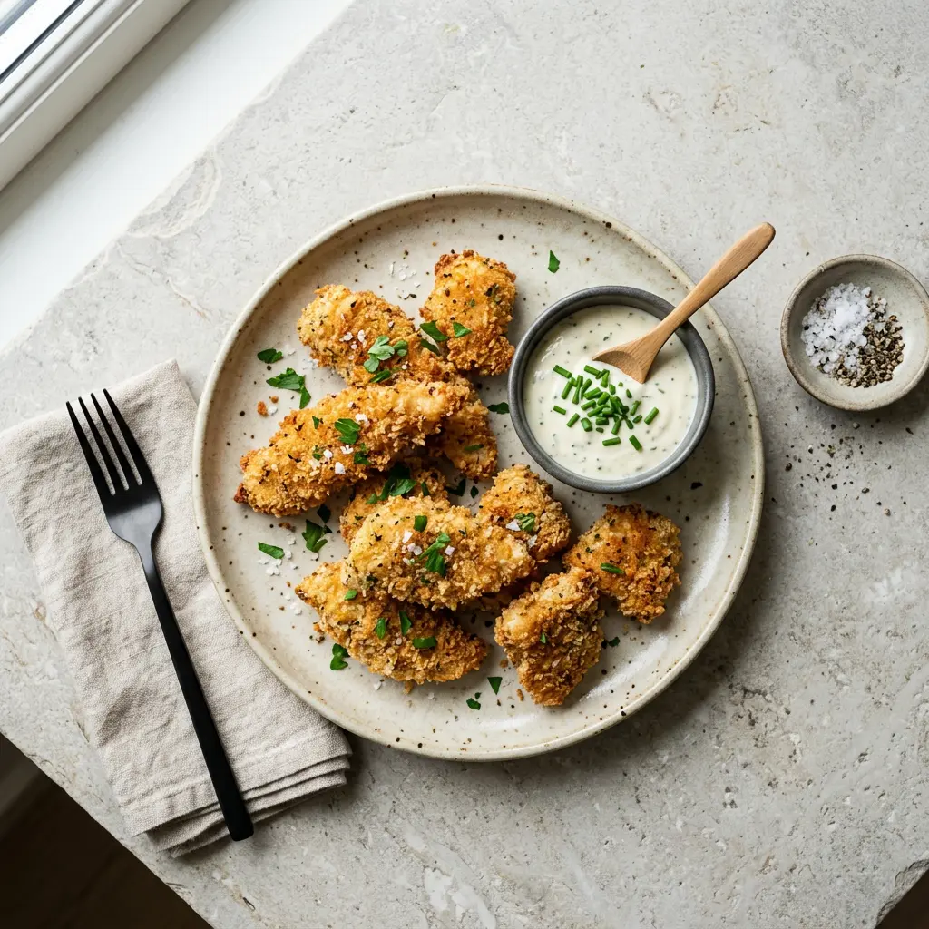 Fotografie hotového receptu Obalované kuře z horkovzdušné fritézy z horkovzdušné fritézy