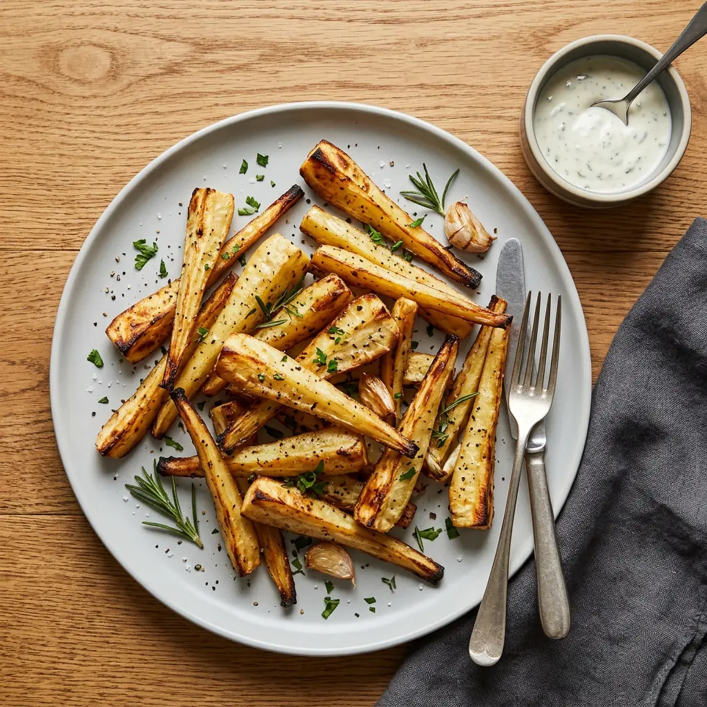 Fotografie hotového receptu Pastinák z horkovzdušné fritézy z horkovzdušné fritézy