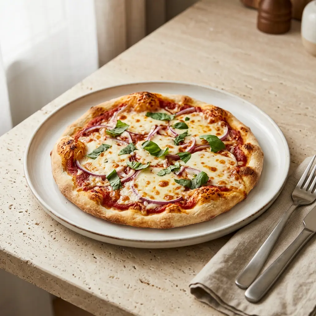 Fotografie hotového receptu Pizza z horkovzdušné fritézy z horkovzdušné fritézy