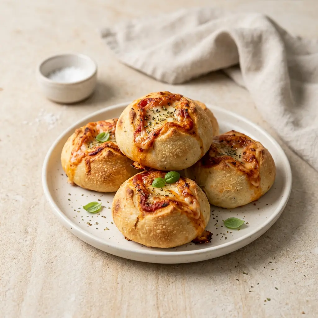 Fotografie hotového receptu Pizzové housky z horkovzdušné fritézy z horkovzdušné fritézy