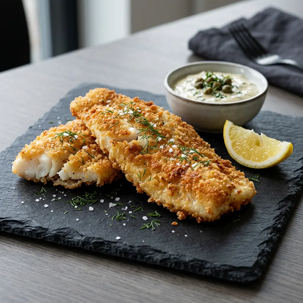 Fotografie hotového receptu Rybí filety z horkovzdušné fritézy z horkovzdušné fritézy