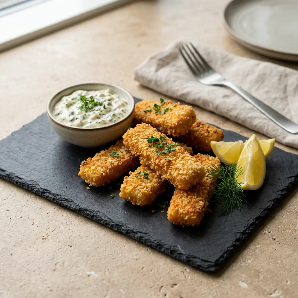 Fotografie hotového receptu Rybí prsty z horkovzdušné fritézy z horkovzdušné fritézy