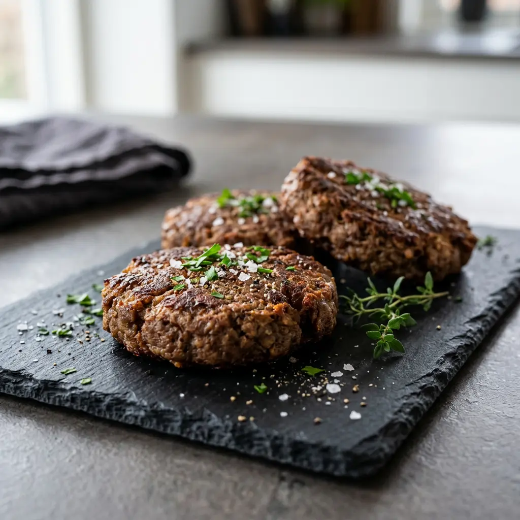 Fotografie hotového receptu Vegetariánské burgery z horkovzdušné fritézy z horkovzdušné fritézy